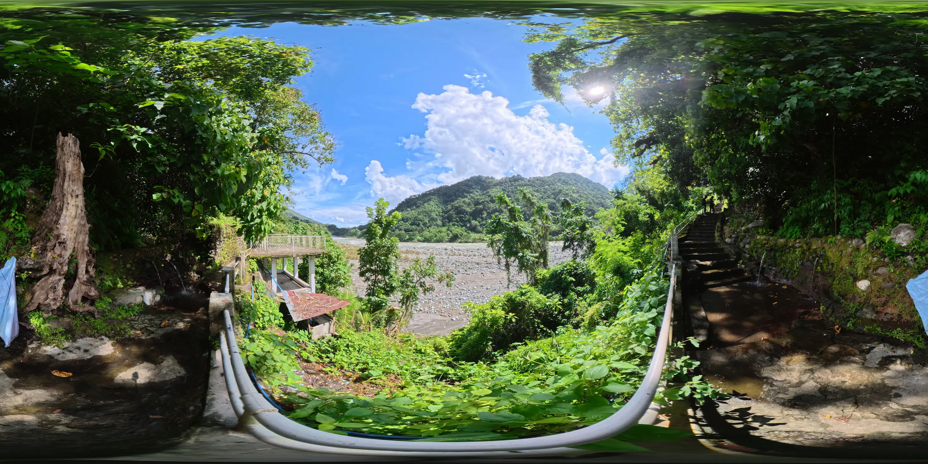 View deck and natural spring